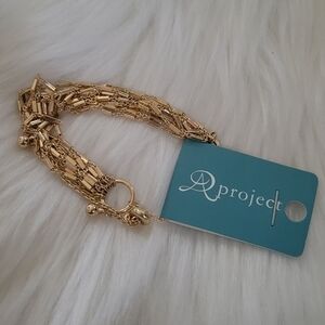 NWT A Project Golden Chain Adjustable Bracelet
